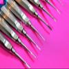 8 Pc German Dental Elevators Gold+Blue Straight+Curved 1.5,2.0,3.0,4.0 Orthodontics (Cynamed) view 4