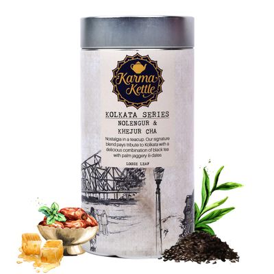 Kolkata Series Nolen Gur Khejur Cha Black Tea 75g (2.65 OZ)