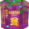 Banana Chips - Dried Bananas Gluten Free Chips (Siracha flavor) Dehydrated Fruits Healthy Chip Snacks For Adults & Kids - Vegan Paleo non gmo Dried Fruits Snacks (Made From 100% Real Banana) 6 Packs view 1