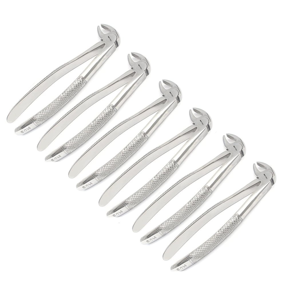 AAPROTOOLS Set of 6 Dental EXTRACTING Forceps #MD3 Dental Extraction Instruments A+ Quality
