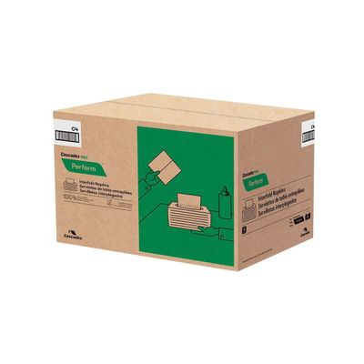 Cascades PRO Perform Interfold Napkins, 1-Ply, 6.5 X 4.25, White, 376/Pack, 16 Packs/Carton