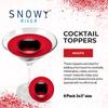 Snowy River Cocktail Toppers, Edible Topper for Cocktails, Milk Shakes, Cakes and Ice Cream (Mouth, 6 Pack) view 2