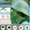 Benvo Mosquito Head Net Mesh, Face Neck Fly Netting Hood from Bugs Gnats Noseeums Screen Net for Any Outdoor Lover- with Carry Bags Fits Most Sizes of Hats Caps (2pcs, Olive, Updated Big Net) view 3