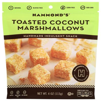 HAMMONDS CANDIES Toasted Coconut Marshmallows, 4 OZ