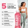 Ready Clear Protein Water  20g Whey Protein Isolate, Zero Sugar, Low-Calorie Sports Drink for Hydration & Recovery  Electrolytes, Essential Amino Acids  Pink Grapefruit, 16.9 fl oz Bottles (12-Pack) view 3