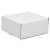 50ea - 10 X 8 X 4 White Corrugated Tuck Top Box view 1