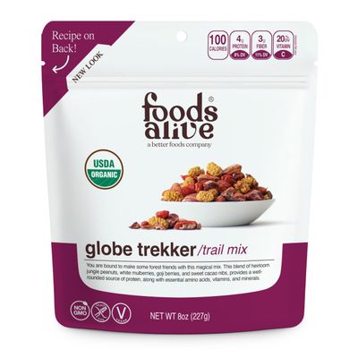 Foods Alive Organic Trail Mix, Globe Trekker, 8 oz (227 g)