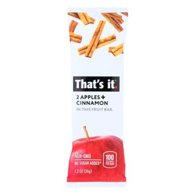 That's It Fruit Bar Zesty - Apple Cinnamon - Case of 12-1.2 oz.