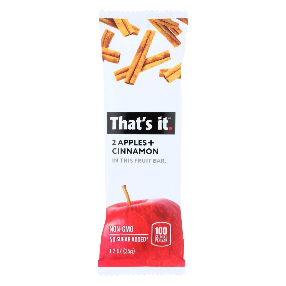 That's It Fruit Bar Zesty - Apple Cinnamon - Case of 12-1.2 oz.