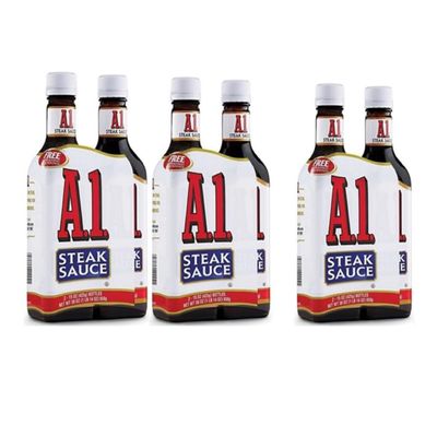 A-1 Steak Sauce, Original, 2 packs of 15 oz glass bottles (Pack of 3)
