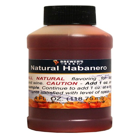 Brewer's Best Natural Beer and Wine Fruit Flavoring (Habanero)