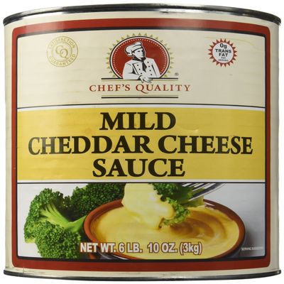 Chef's Quality Mild Cheddar Cheese Sauce #10 cans