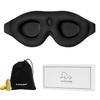 ALASKA BEAR Sleep Mask Memory Foam Contoured Eye Cups for Women and Men, Soft 3D Blackout Eye Mask for Sleeping No Pressure on Eyelids and Eyelashes Protection, Earplugs Set, Black view 1