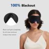 ALASKA BEAR Sleep Mask Memory Foam Contoured Eye Cups for Women and Men, Soft 3D Blackout Eye Mask for Sleeping No Pressure on Eyelids and Eyelashes Protection, Earplugs Set, Black view 2