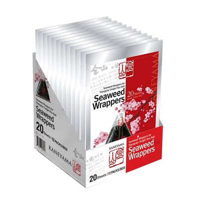 Kaneyama Seaweed Wrappers, 20 Sheets Refill, 16-Pack-Case