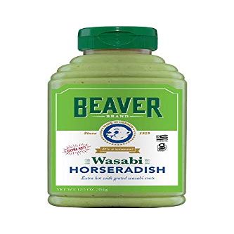 Beaver Wasabi Horseradish, 12.5 Ounce Squeeze Bottle (Pack of 6)