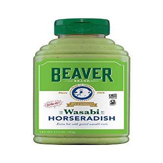 Beaver Wasabi Horseradish, 12.5 Ounce Squeeze Bottle (Pack of 6)