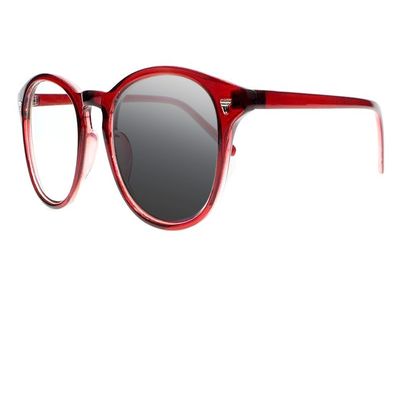 Fashion 8 Colors Oval Frame Reading Glasses UV Pro Sunglasses Readers (Red, 2.5)