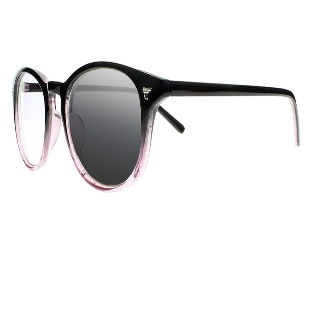 SightPerk Fashion 8 Colors Oval Frame Reading Glasses UV Pro Sunglasses Readers (Purple Gradual Change, 1.0)