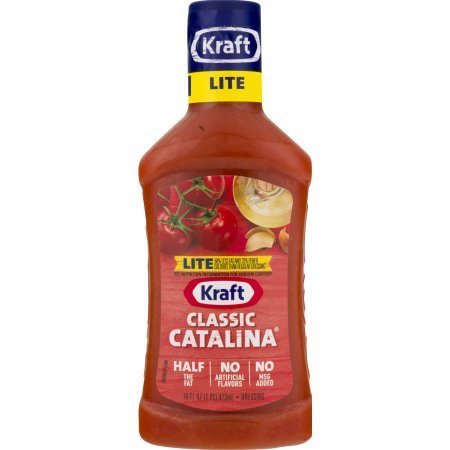 Kraft Salad Dressing Classic Catalina Lite, Multipack Of 2- 16 fl oz Bottles.
