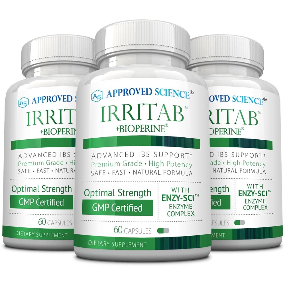 Approved Science Irritab - Natural Digestive Enzyme Support - Total Support - 3 Month Supply