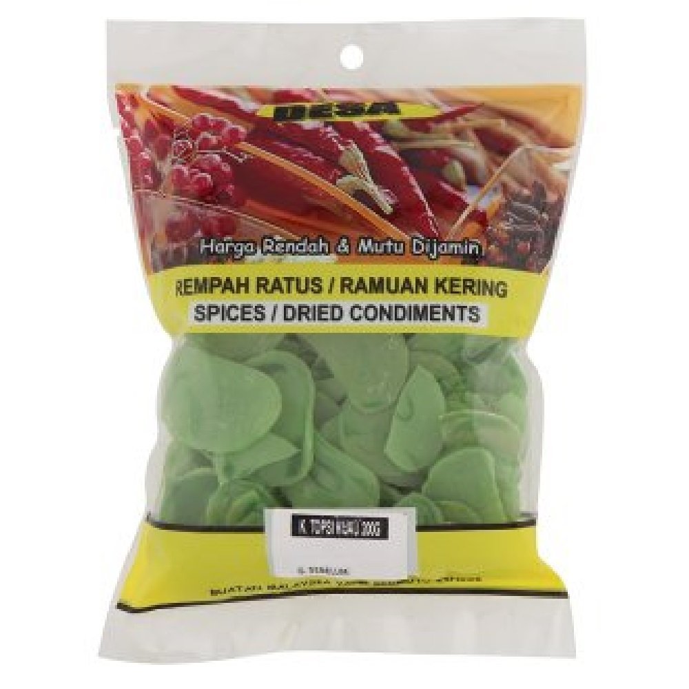 Desa Crackers Dried Condiments 200g (Spices Cracked Green Topsi, 3 Pack)