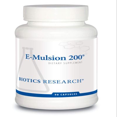 Biotics Research E Mulsion 2 Emulsified, Enhanced Absorption, Vitamin E, Mixed Tocopherols, Antioxidant, Cardiovascular Health, Immune Support 90 Capsules