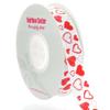 7/8" Red Construction Heart Grosgrain Ribbon 25yd