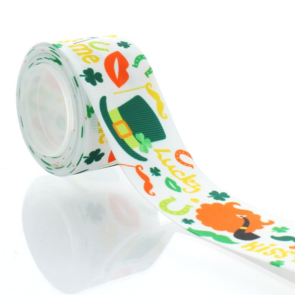1.5" St. Patrick's Mix Grosgrain Ribbon 5yd