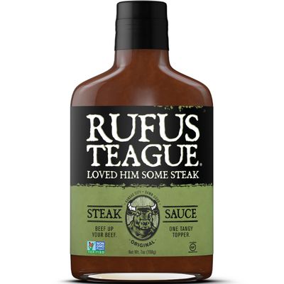 Rufus Teague Original Steak Sauce, Premium Steak BBQ Sauce with Natural Ingredients, Award-Winning Bold Flavor, Gluten-Free, Non-GMO, 7 oz