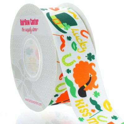 1.5" St. Patrick's Mix Grosgrain Ribbon 25yd