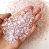 1 lb Natural Rose Quartz Tumbled Chips Crushed Stone Healing Reiki Crystal Irregular Shaped Stones Jewelry Making Home Decoration view 2