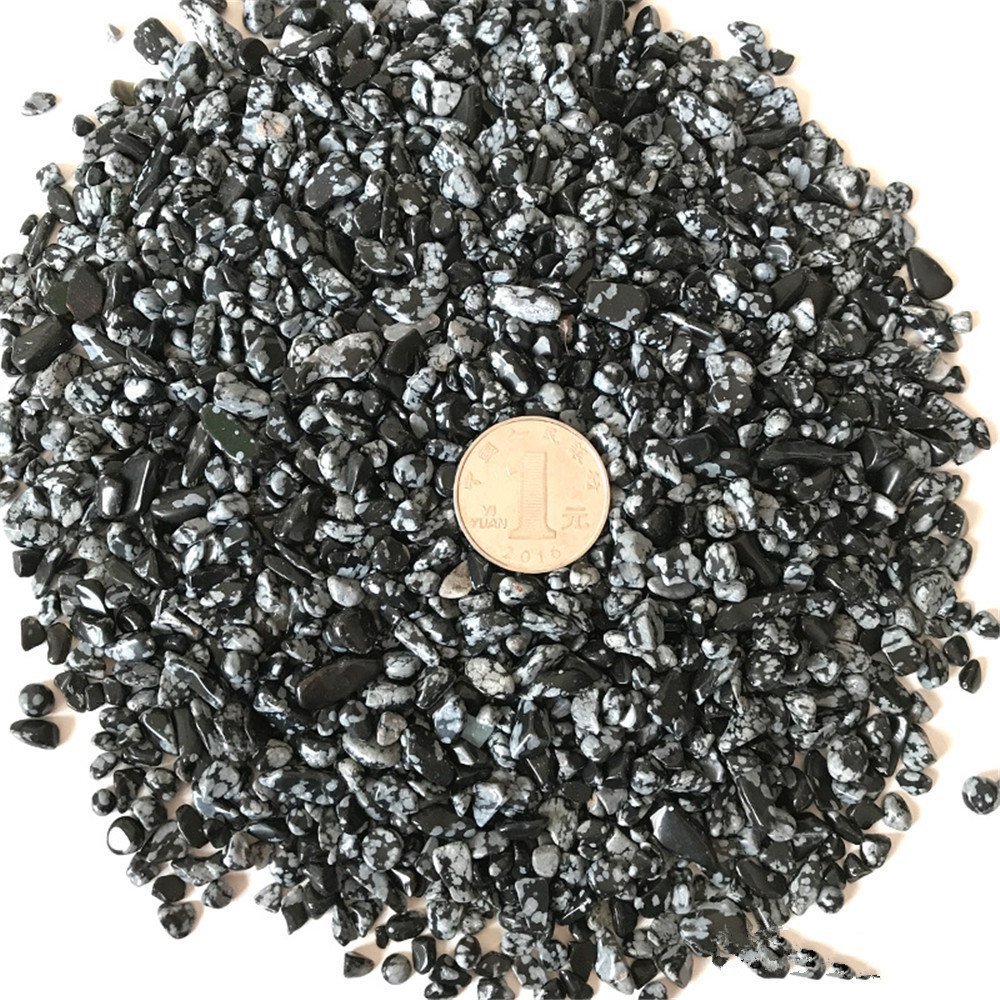 1 lb Natural Snowflake Crystal Crushed Stone Healing Reiki Crystal Irregular Shaped Stones Jewelry Making Home Decoration