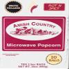 Amish Country Popcorn | Old Fashioned Microwave Popcorn | 10 Bags Hot N Spicy White Hulless | Non-GMO, Gluten Free, Microwaveable and Kosher (10 Bags) view 1