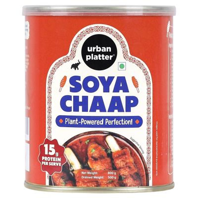 Urban Platter Soya Chaap | 28.22 Oz/800g | High Protein Plant-Based Meat Alternative | Ready-to-Cook | Ideal for Curries, Grills, Tikkas & Barbecue | Vegetarian Protein-Rich Food