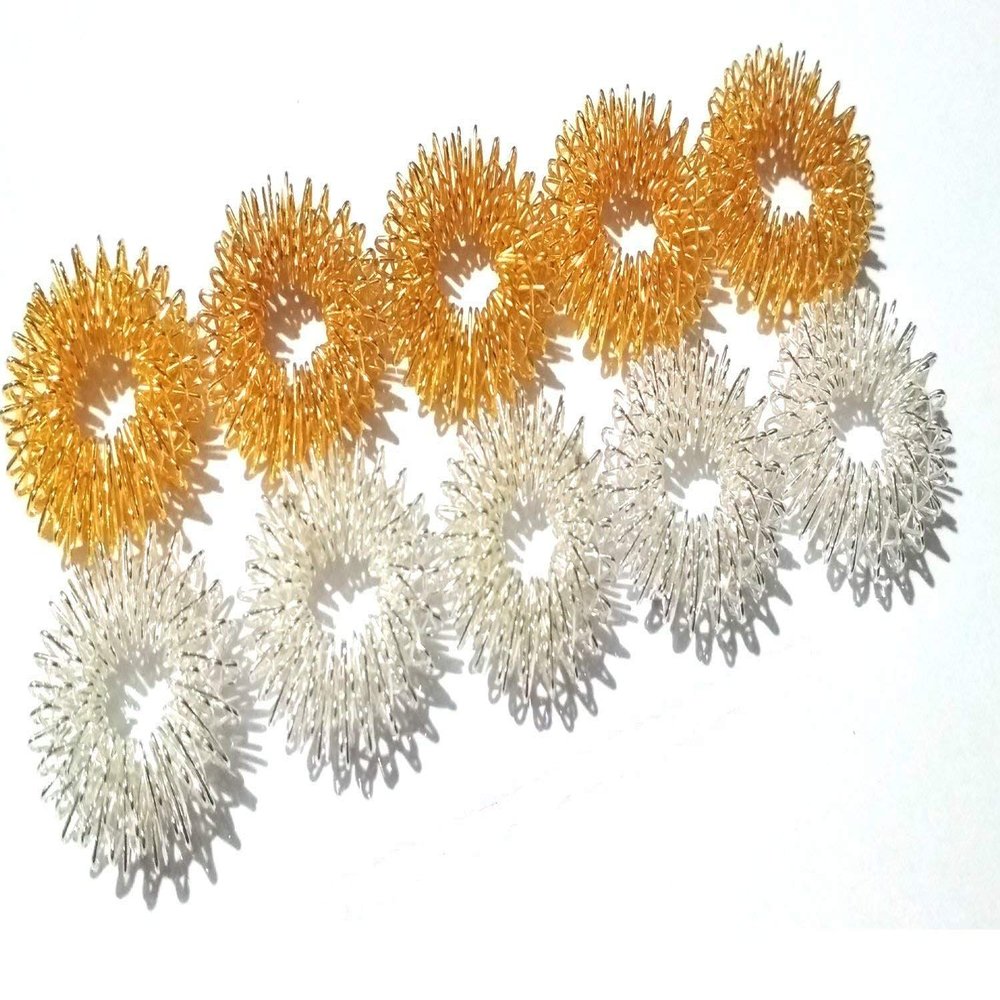 Acupressure sujok Metal Rings - 10 Units Set