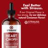 Strauss Naturals Heartdrops, Herbal Heart Supplements with European Mistletoe and Extracts of Aged Garlic, 3.4 fl oz, Cinnamon Flavor view 2