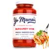 Yo Mama's Foods Keto Burgundy Wine Pasta Sauce - Pack of (1) - No Sugar Added, Low Carb, Low Sodium, Gluten Free, Paleo Friendly, and Made with Whole, Non-GMO Tomatoes view 1