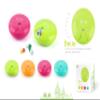 2 Packs Weekly Pill Organizer Small Portable BPA-Free Pill Case with 360 Degree Rotation 7 Compartments Day Marks Pill Container (Green & Orange) view 2