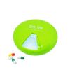 2 Packs Weekly Pill Organizer Small Portable BPA-Free Pill Case with 360 Degree Rotation 7 Compartments Day Marks Pill Container (Green & Orange) view 4