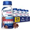Ensure Plus Milk Chocolate Nutrition Shake with Fiber | Meal Replacement Shake | Ready to Drink | 16g Protein and 27 Vitamins and Minerals | 8 fl oz - 24 Pack view 1