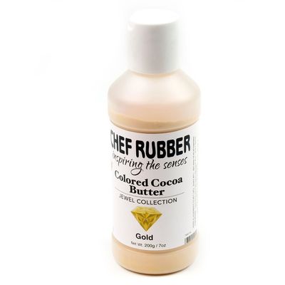 Chef Rubber Cocoa Butter, Jewel Collection - Gold, 7 Ounce