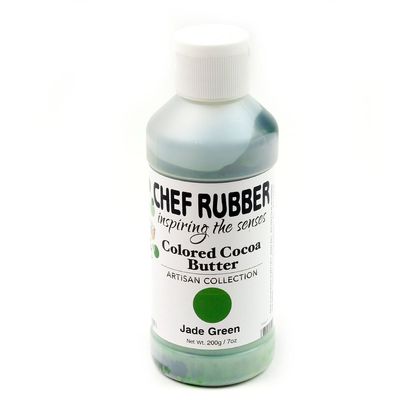 Chef Rubber Cocoa Butter, Artisan Collection - Jade Green 7 Ounce