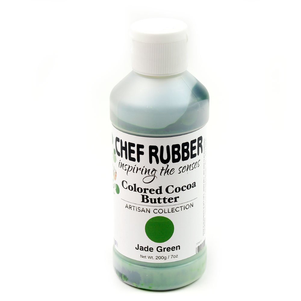 Chef Rubber Cocoa Butter, Artisan Collection - Jade Green 7 Ounce