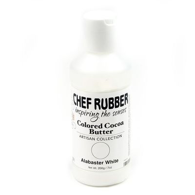 Chef Rubber Cocoa Butter, Artisan Collection - Alabaster White 7 Ounce