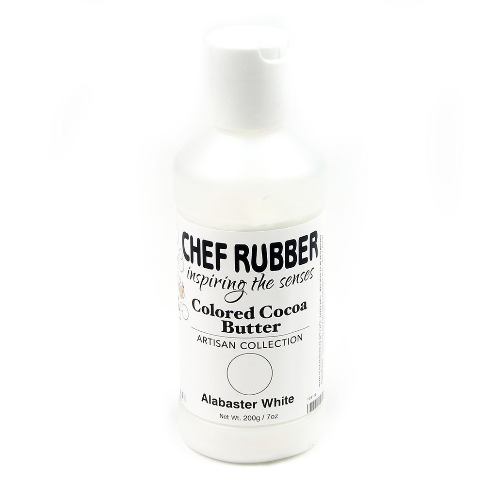 Chef Rubber Cocoa Butter, Artisan Collection - Alabaster White 7 Ounce