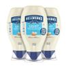 Hellmann's Light Mayonnaise Pack of 3 Light Mayo Squeeze Bottle For a Creamy Condiment for Sandwiches and Simple Meals Made With 100% Cage-Free Eggs 20 oz view 1