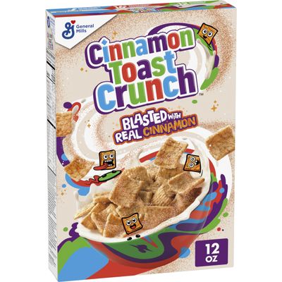 Cinnamon Toast Crunch Breakfast Cereal, Crispy Cinnamon Cereal, 12 oz