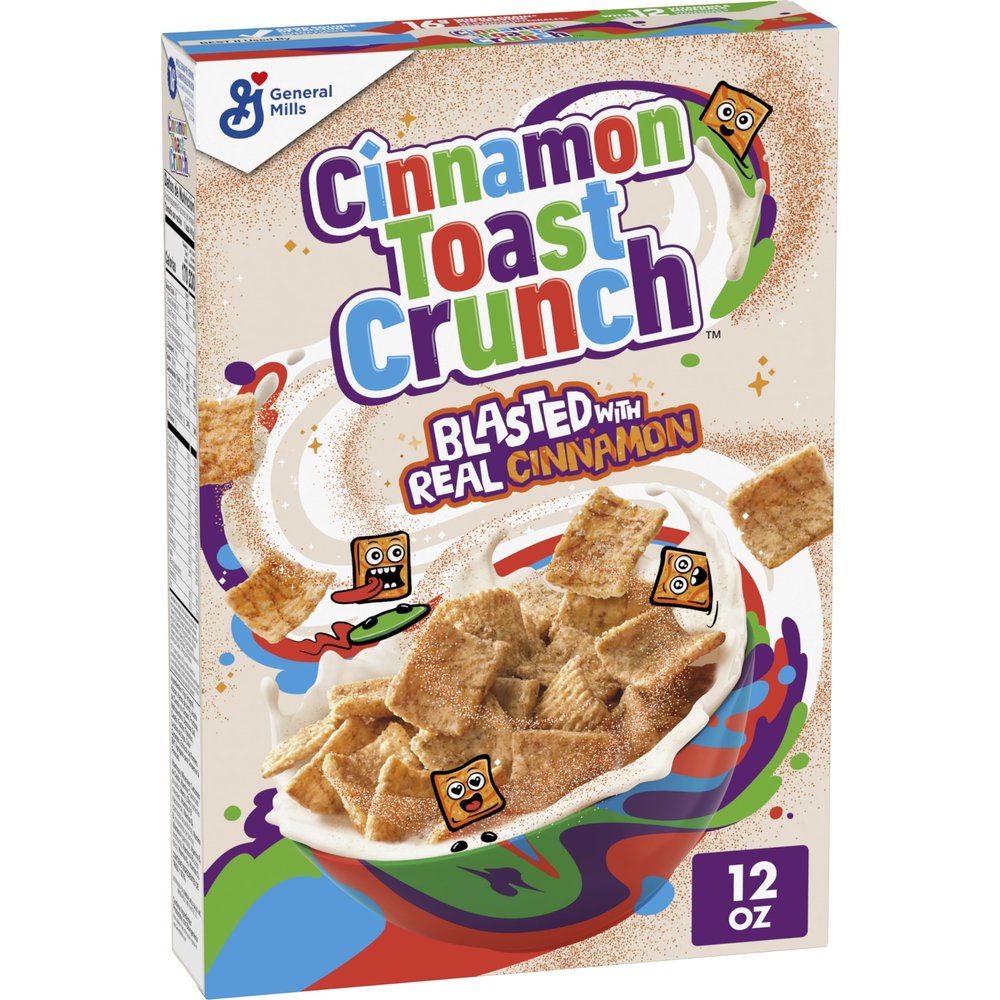 Cinnamon Toast Crunch Breakfast Cereal, Crispy Cinnamon Cereal, 12 oz