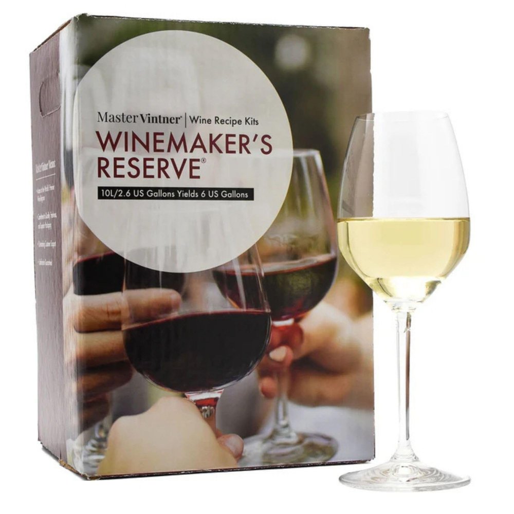 Master Vintner Winemaker's Reserve Sauvignon Blanc Wine Recipe Kit Makes 6 Gallons